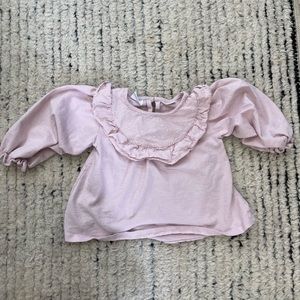 🩷 Zara light Pink ruffle shirt 2/3 🩷